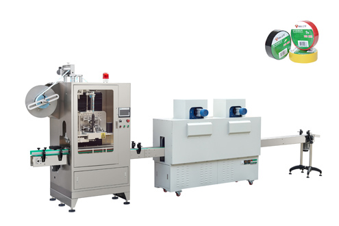 Automatic card sleeve film tape labeling machine