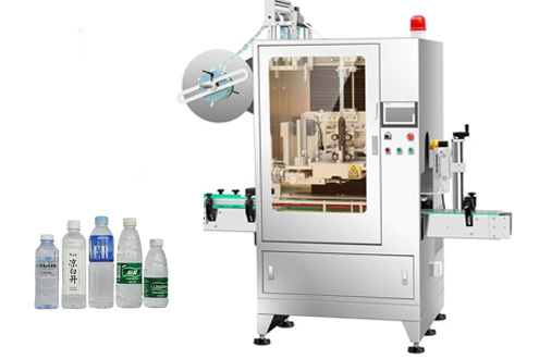 Mineral water bottle sleeve labeling machine