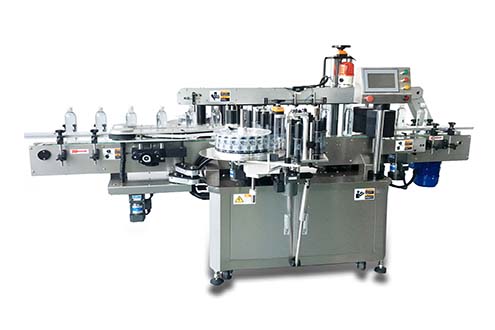 automatic label applicator for bottles